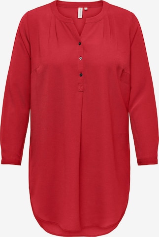 Camicia da donna 'CARNOVA' di ONLY Carmakoma in rosso: frontale