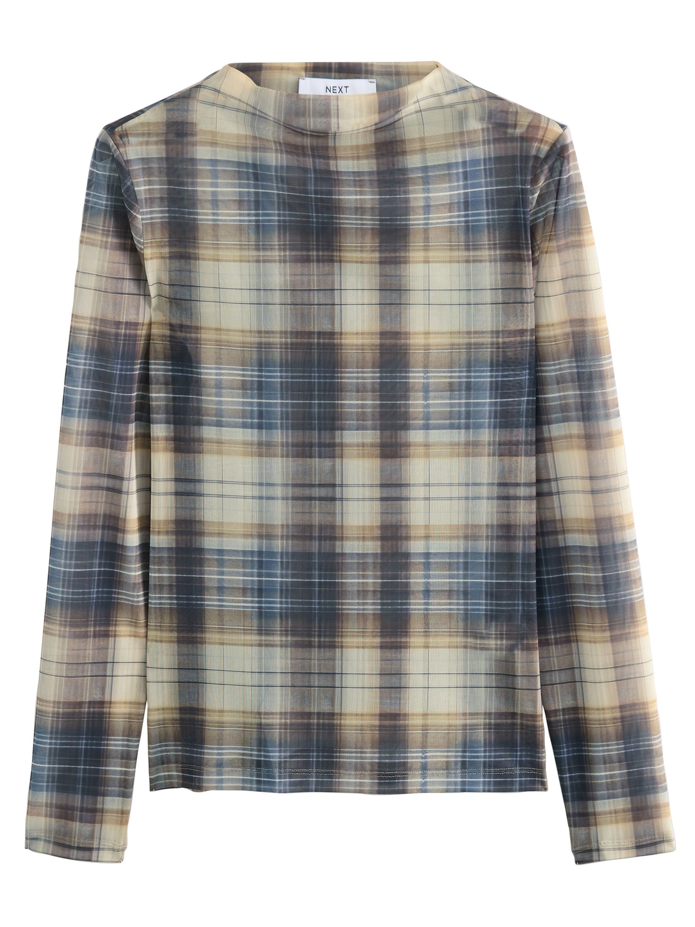 Next Shirt in Braun: Vorderseite