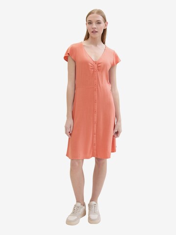 TOM TAILOR DENIM Kleid in Orange: predná strana