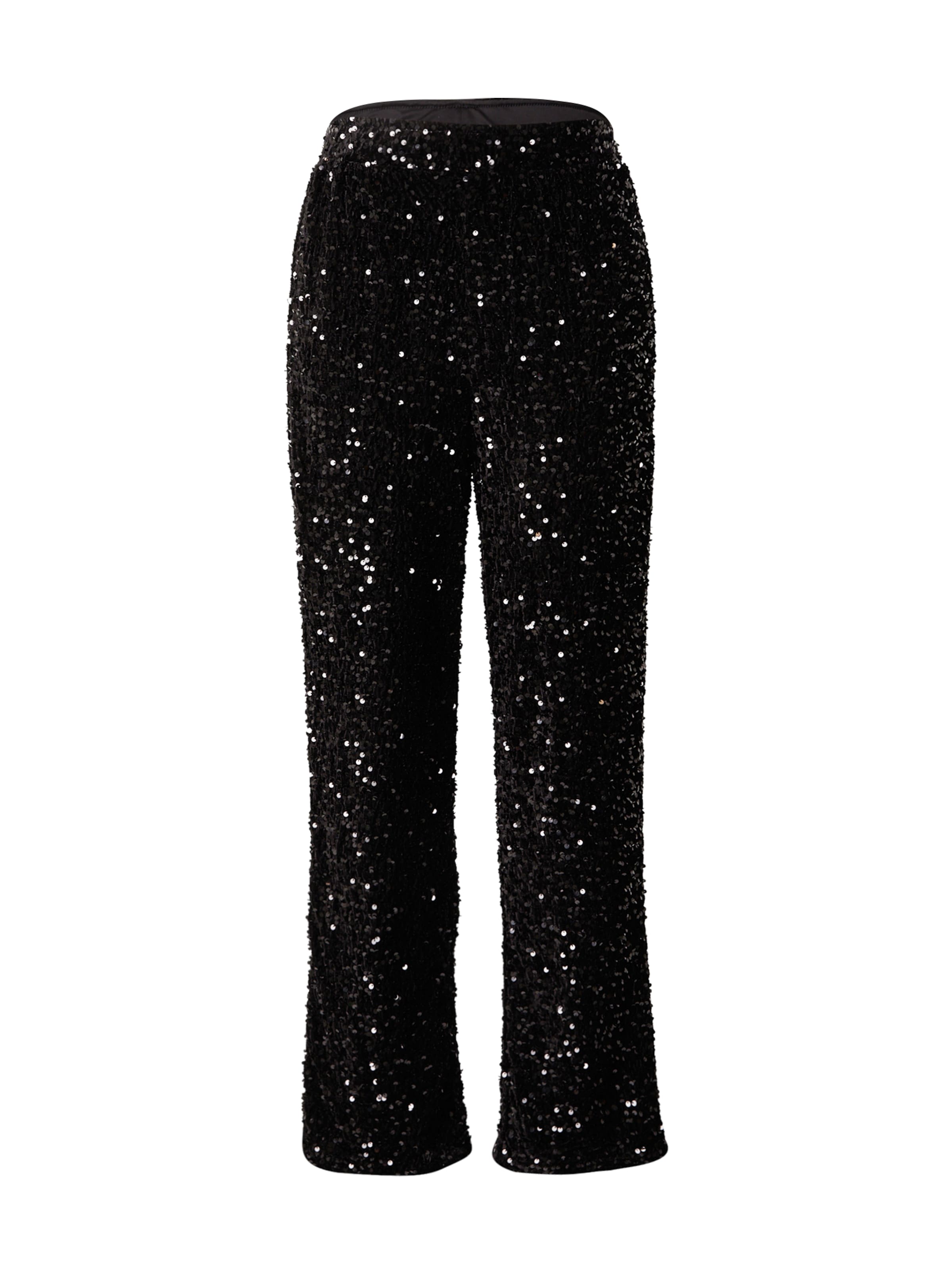 PIECES Curve Regular Pants 'PCKAM' in Black: front