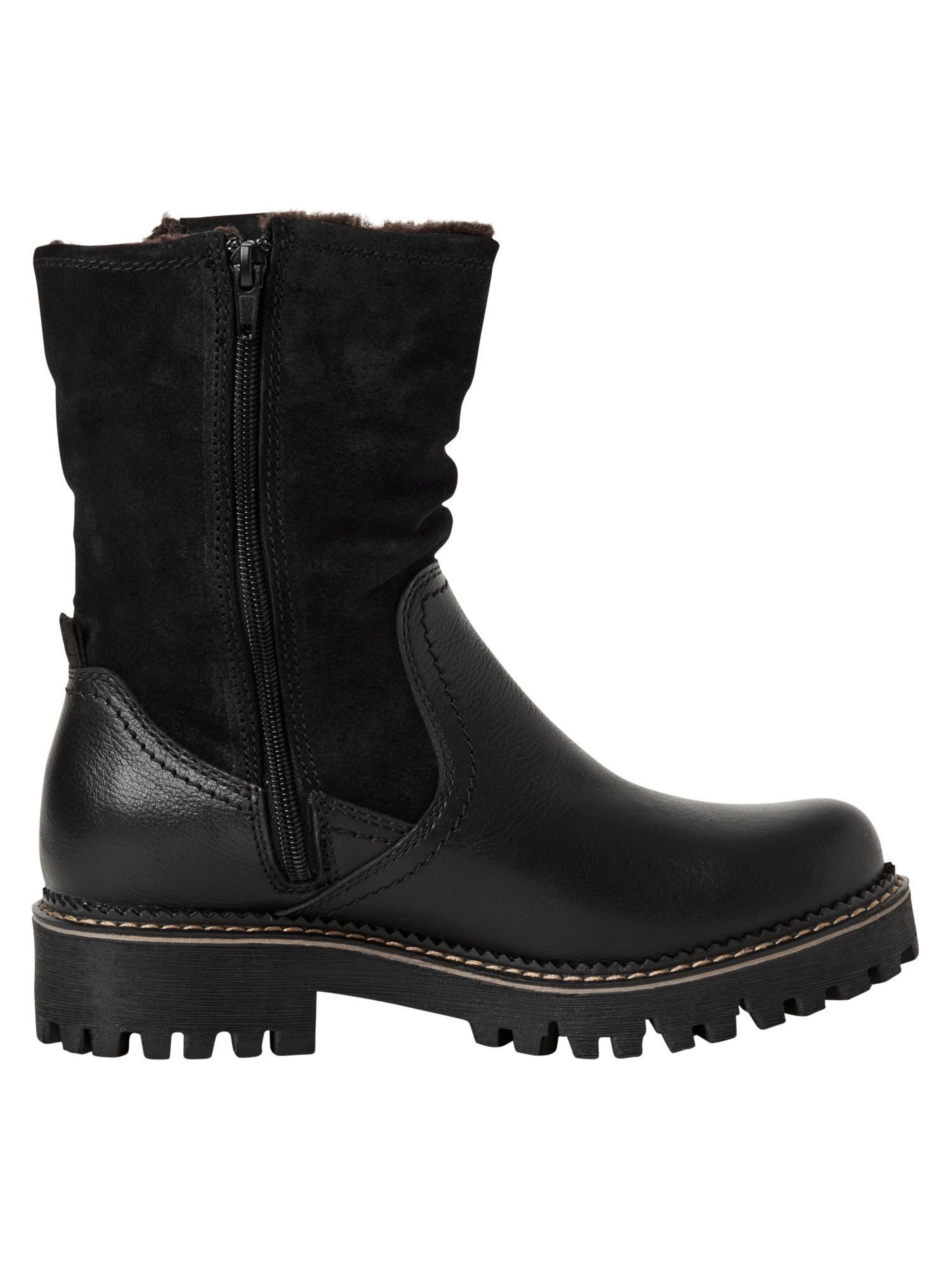 Botine de la Tamaris pe negru