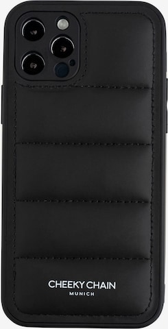 Protection pour Smartphone 'iPhone 12 Pro Max' Cheeky Chain Munich en noir : devant