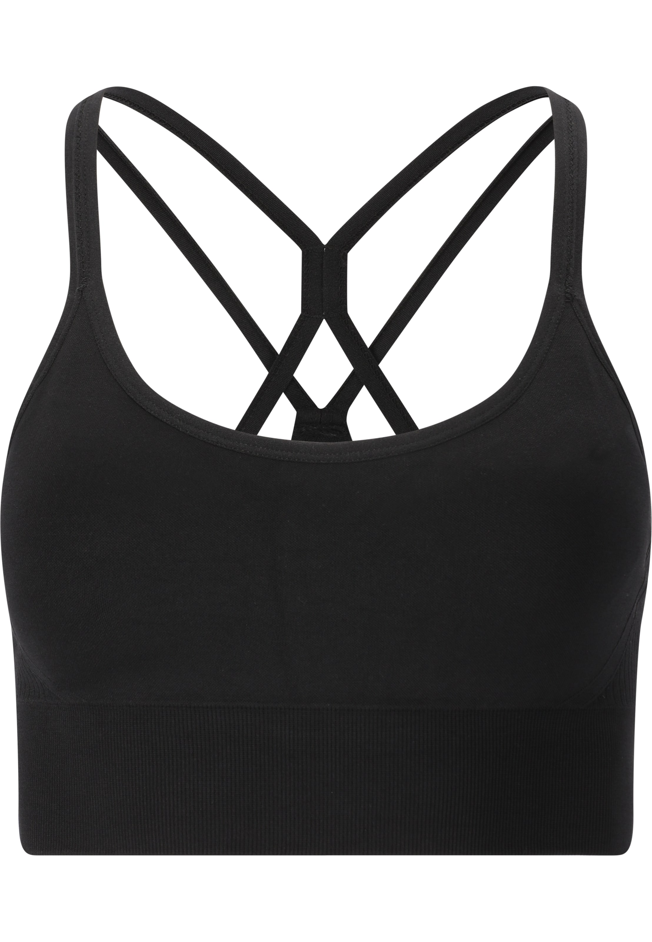 Athlecia Low support Sport bh in Zwart: voorkant