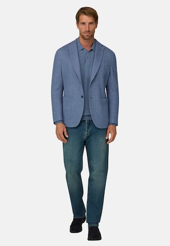 Coupe regular Veste de costume Boggi Milano en bleu : devant