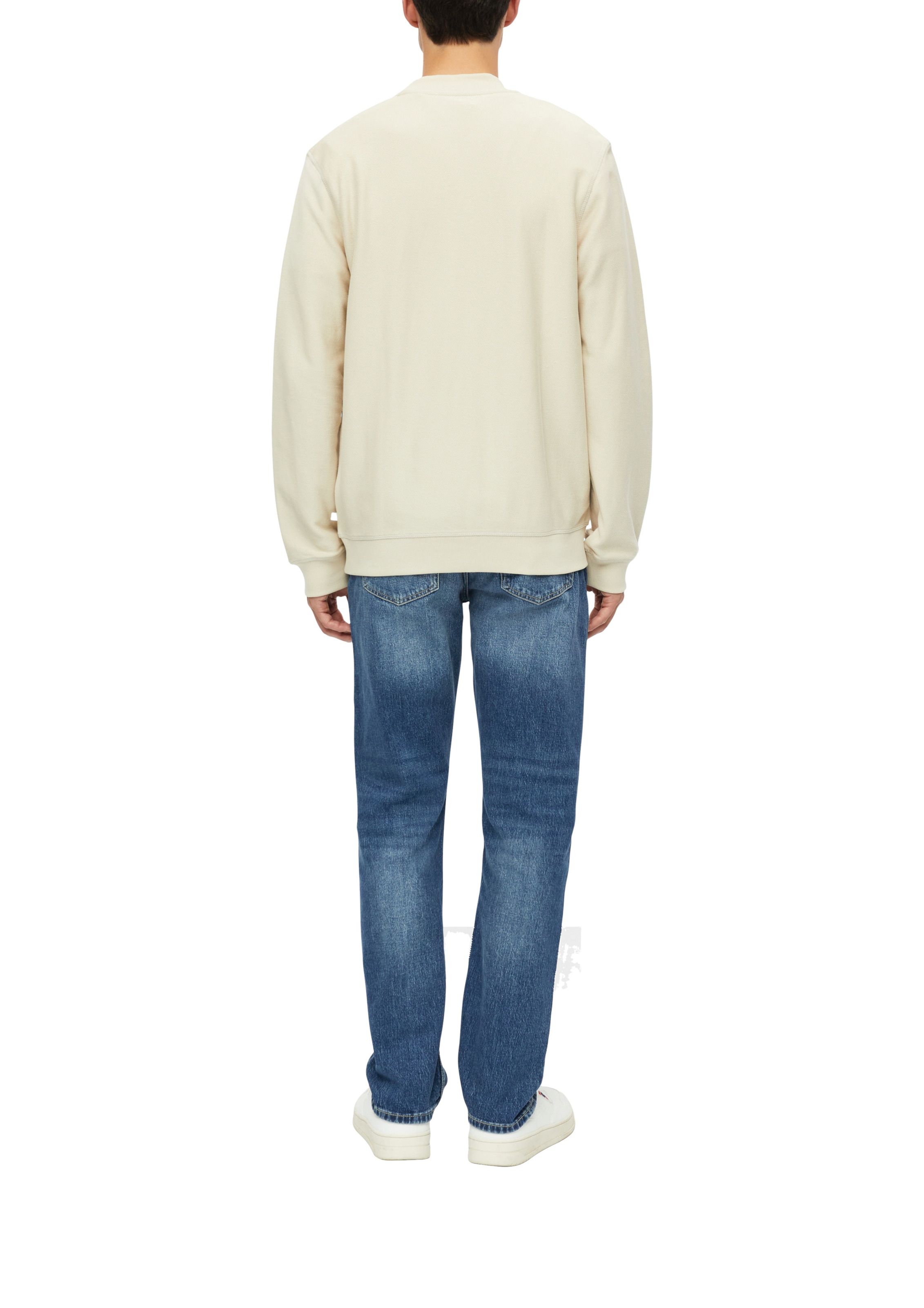 s.Oliver - Sudadera con cremallera en beige