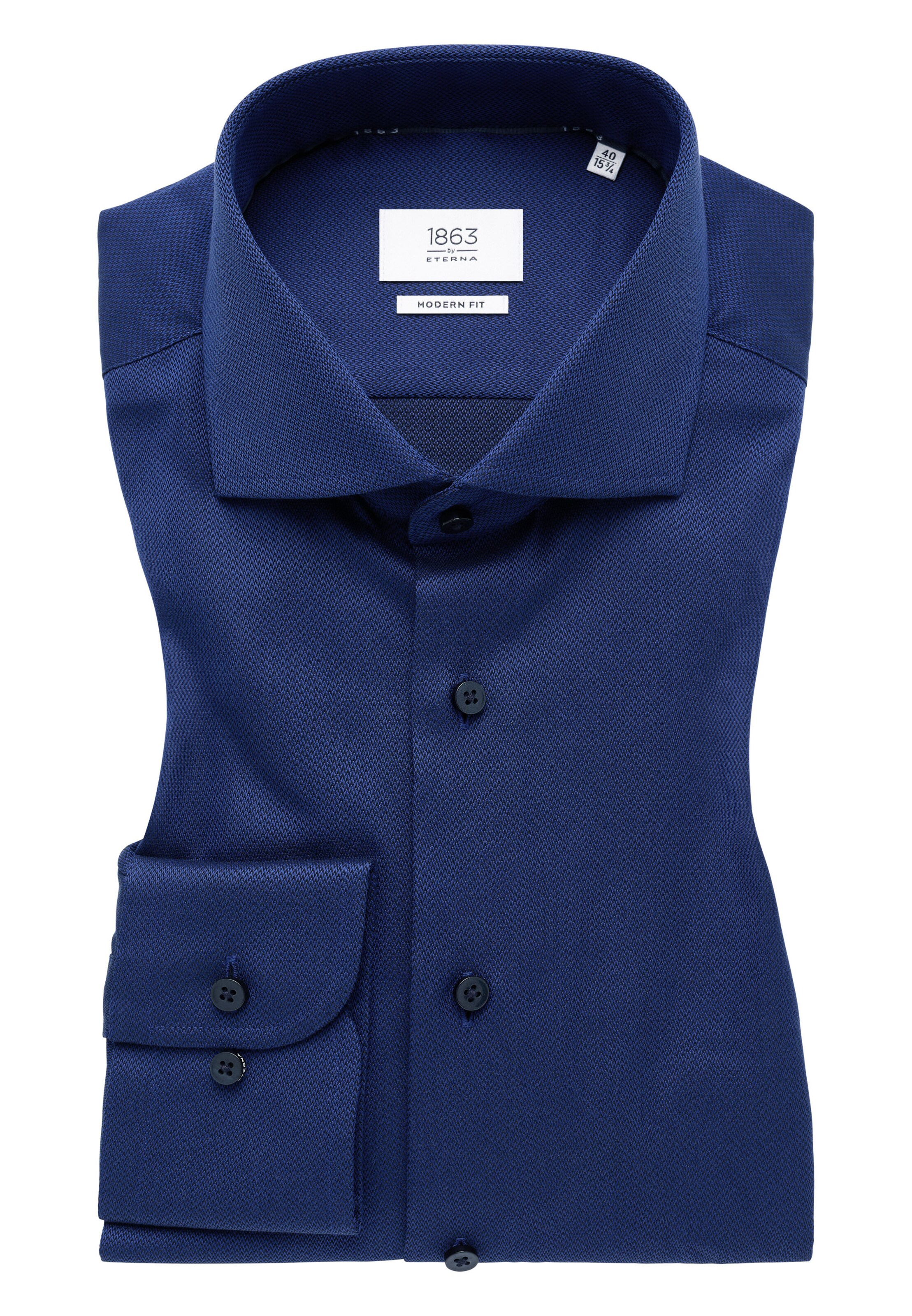 ETERNA Regular fit Zakelijk overhemd in Blauw