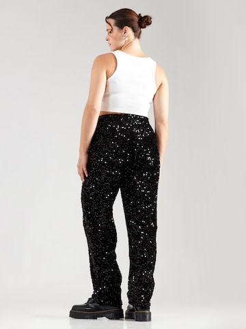 PIECES Curve Regular Pants 'PCKAM' in Black