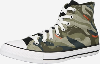 CONVERSE Високи маратонки 'CTAS' в тъмносиво / Каки / маслина, Преглед на продукта