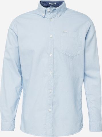 Pepe Jeans Regular fit Button Up Shirt 'Fabio' in Blue: front