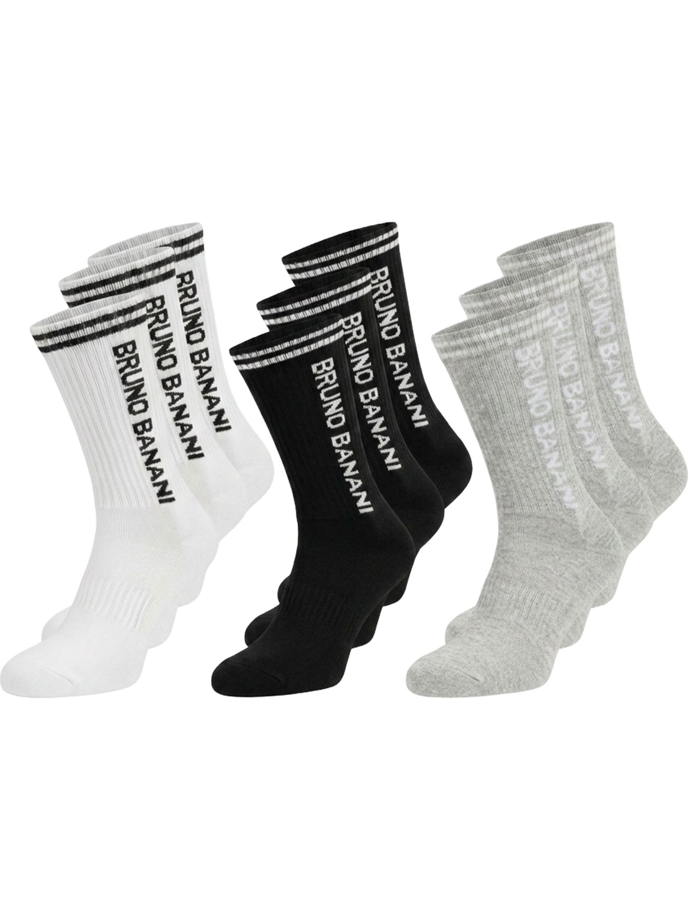 Chaussettes de sport 'Garza' Bruno Banani en mélange de couleurs : devant