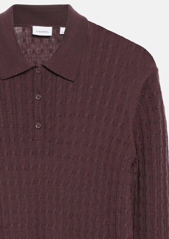 Pull-over COMMA en violet : devant
