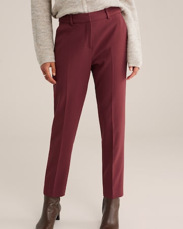WE Fashion Slimfit Spodnie w kolorze czerwony: przód