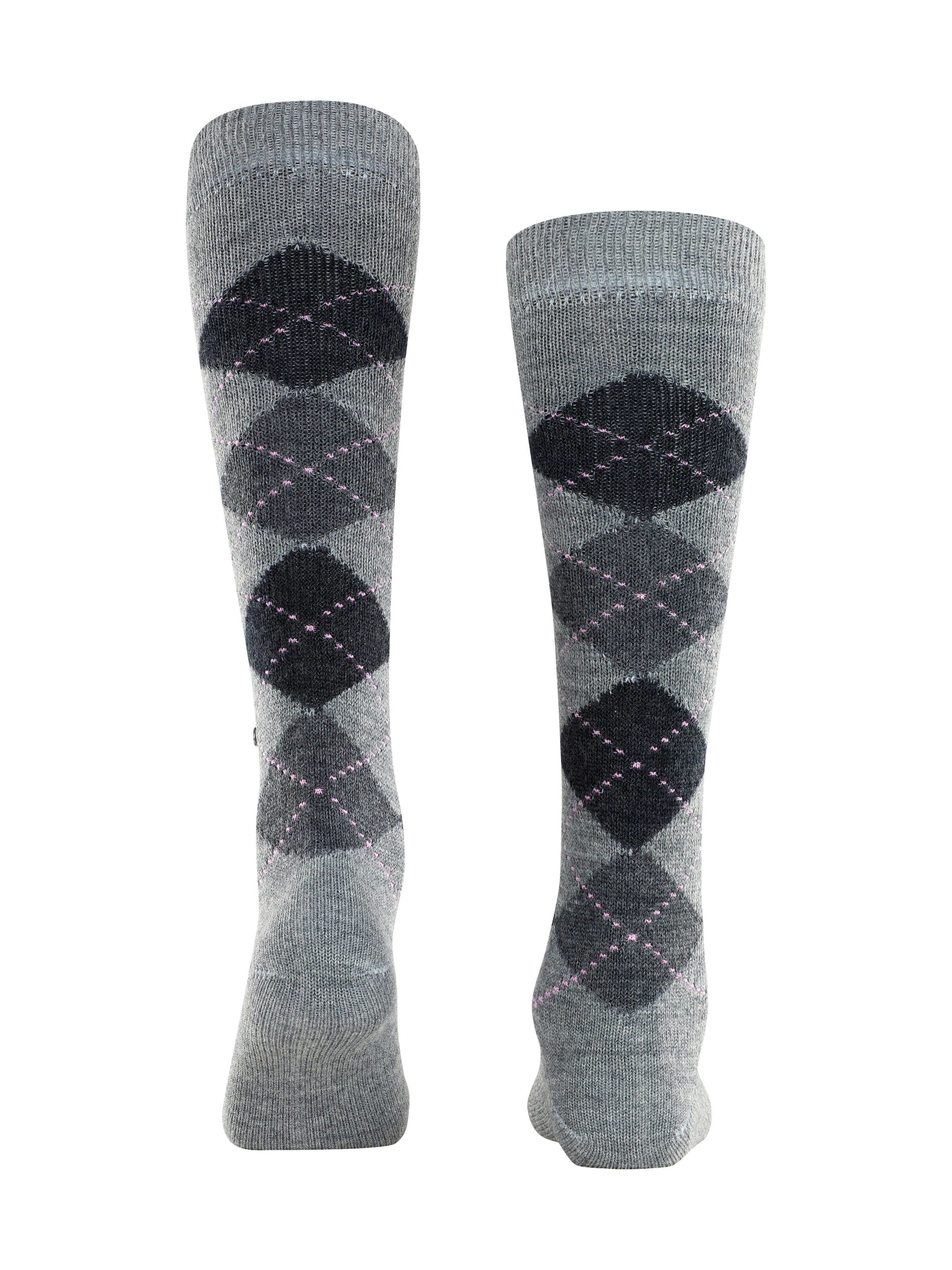 BURLINGTON Over the Knee Socks 'Whitby' in Grey