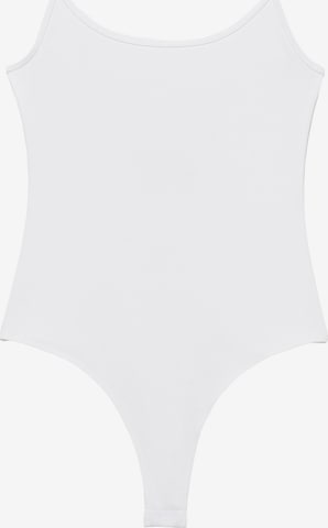 Pull&Bear Shirt body in Wit: voorkant