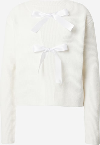 PIECES Вязаная кофта 'PCRILLY' в Белый: спереди