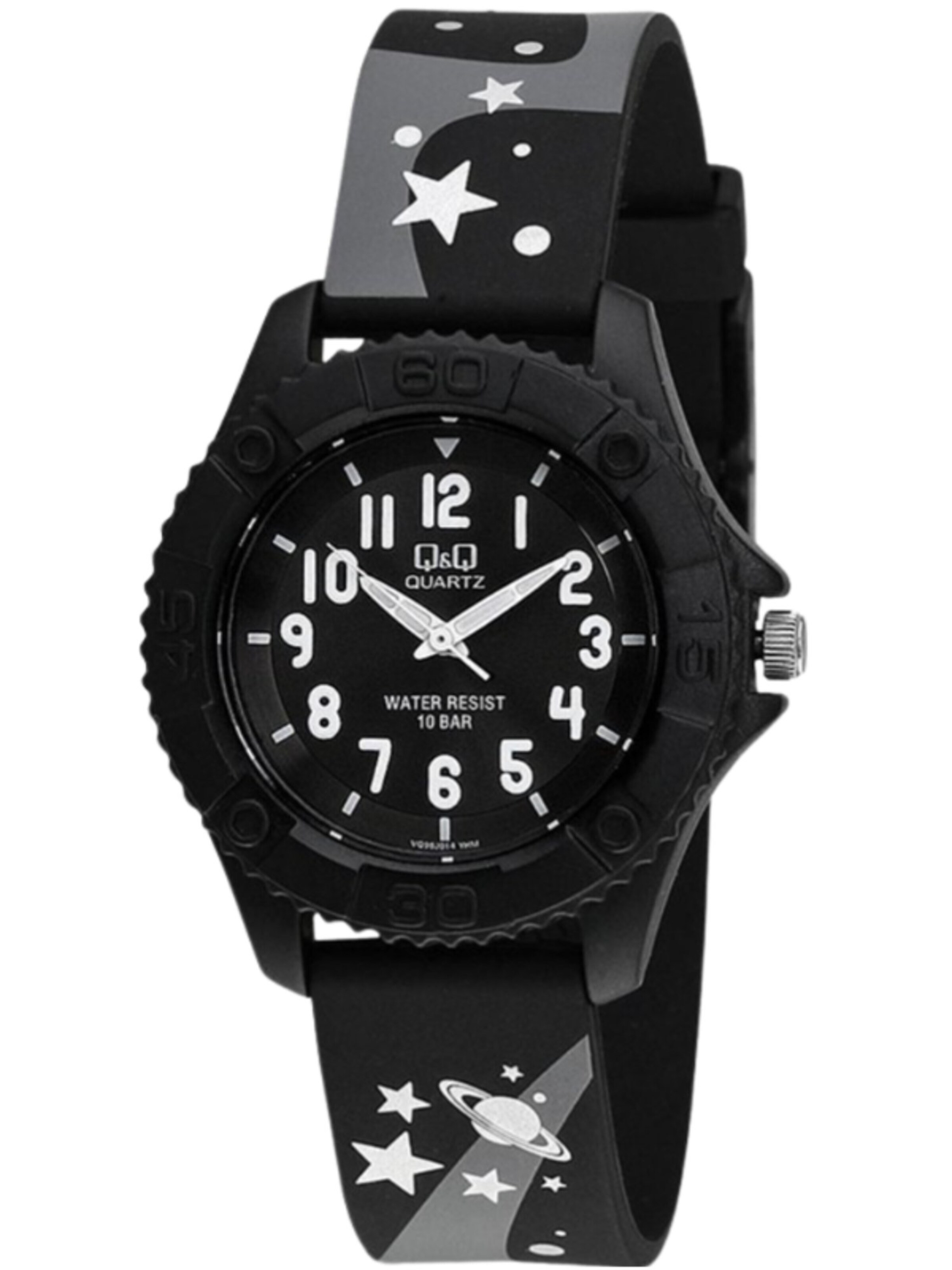 Q&Q Watch 'Klassisch' in Black: front