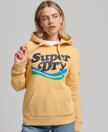 Superdry Sweatshirt 'Nostalgia' in Yellow: front