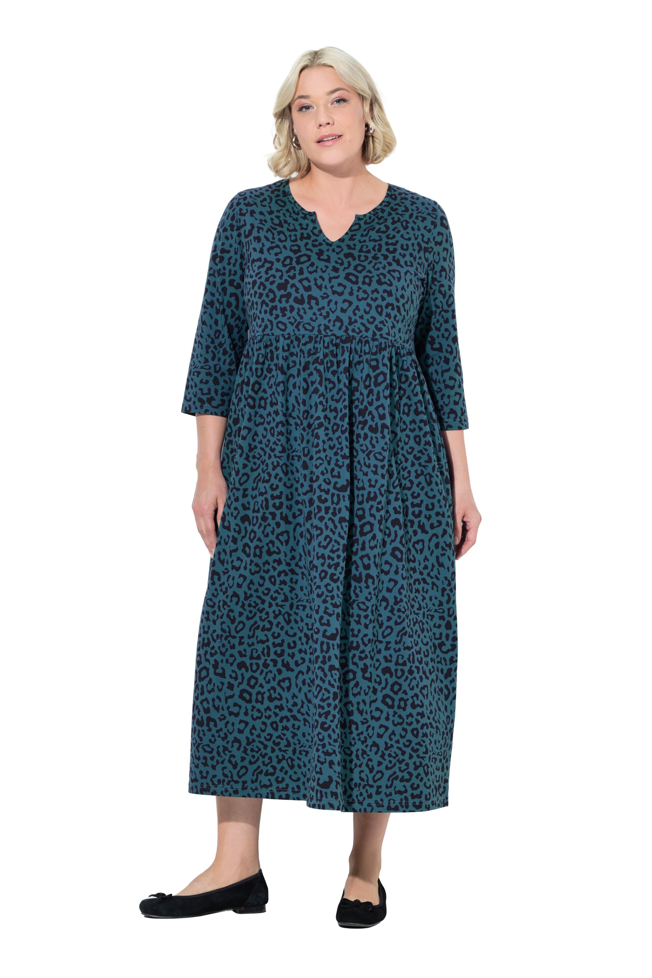 Robe Ulla Popken en bleu : devant