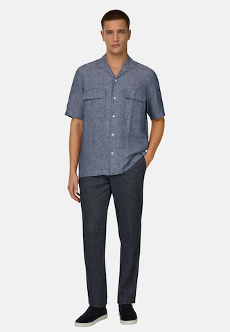 Coupe regular Chemise Boggi Milano en bleu