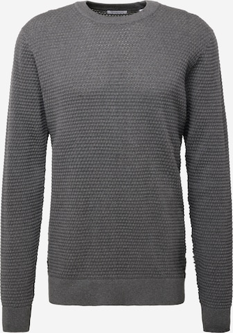 KnowledgeCotton Apparel Pullover 'VAGN'  (GOTS) in Grau: predná strana