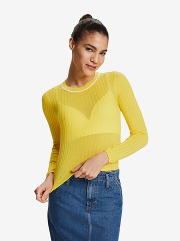 Pull-over ESPRIT en jaune : devant