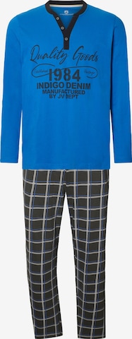Jan Vanderstorm Pyjama ' Rolfheim ' in Blau: Vorderseite