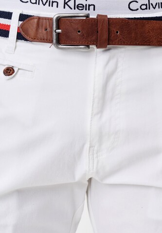 INDICODE JEANS Regular Chino Pants 'Creel' in White