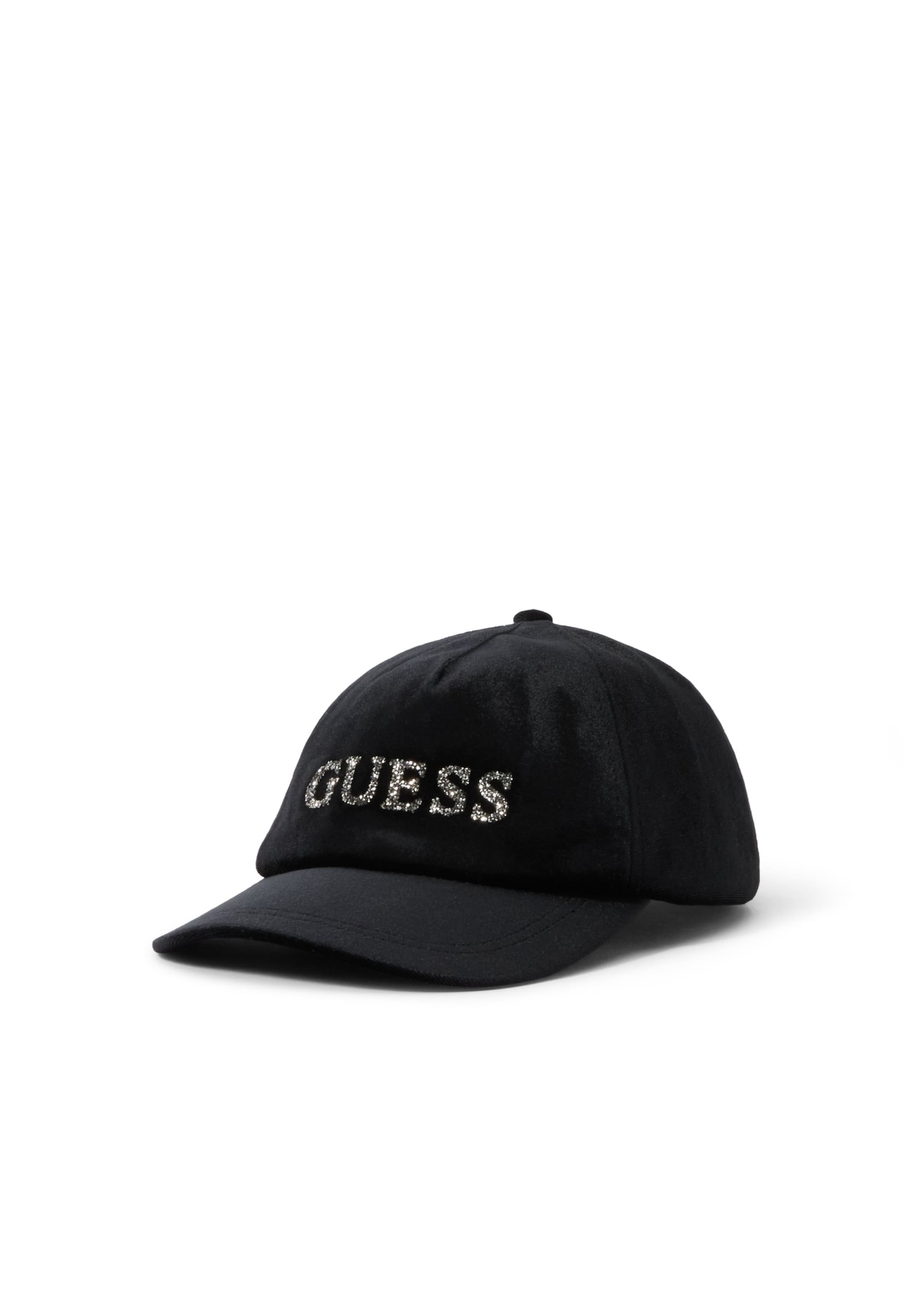 GUESS - Gorra en negro: frente