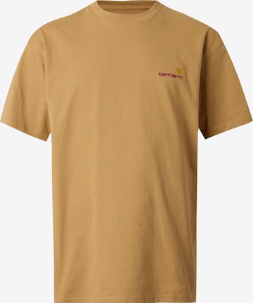 T-Shirt 'American Script' Carhartt WIP en jaune : devant