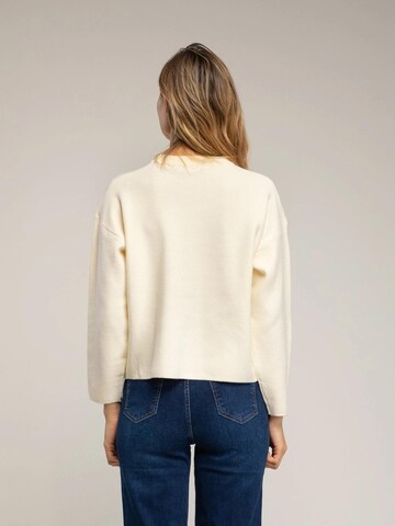 Tantra - Jersey 'Jersey de punto con bolsillo  y  detalle de crochet (BEIGE)' en beige