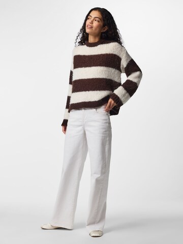 PIECES Pullover 'PCDorthea' in Braun