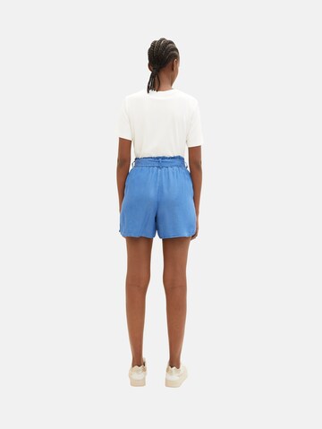 TOM TAILOR DENIM Loose fit Pleat-Front Pants in Blue