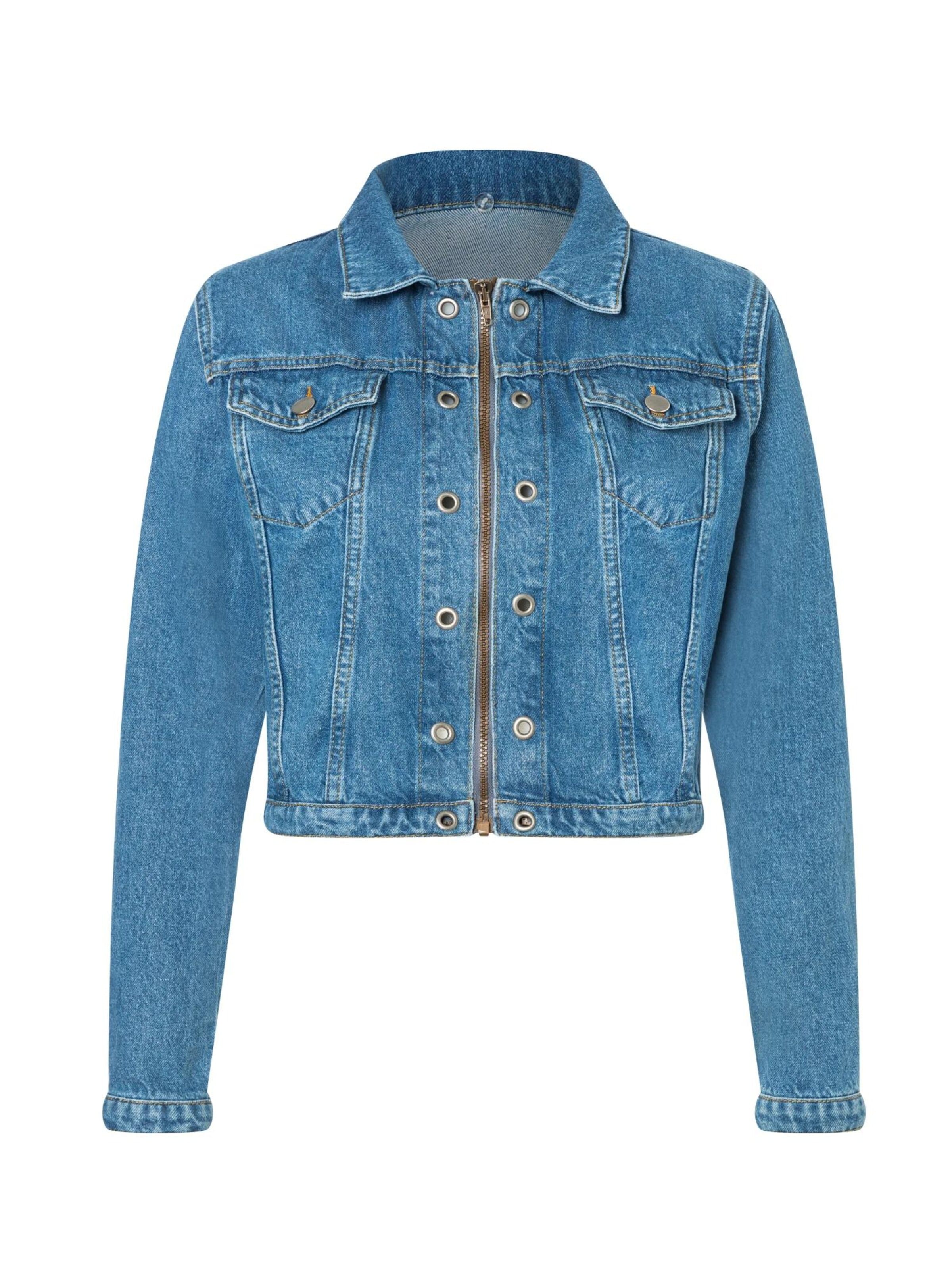 Fenice Between-Season Jacket in Blue: front