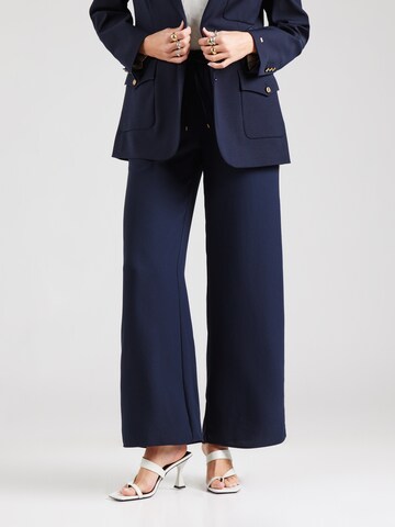 Lauren Ralph Lauren - Perna larga Calças 'ZIAKASH' em azul: frente