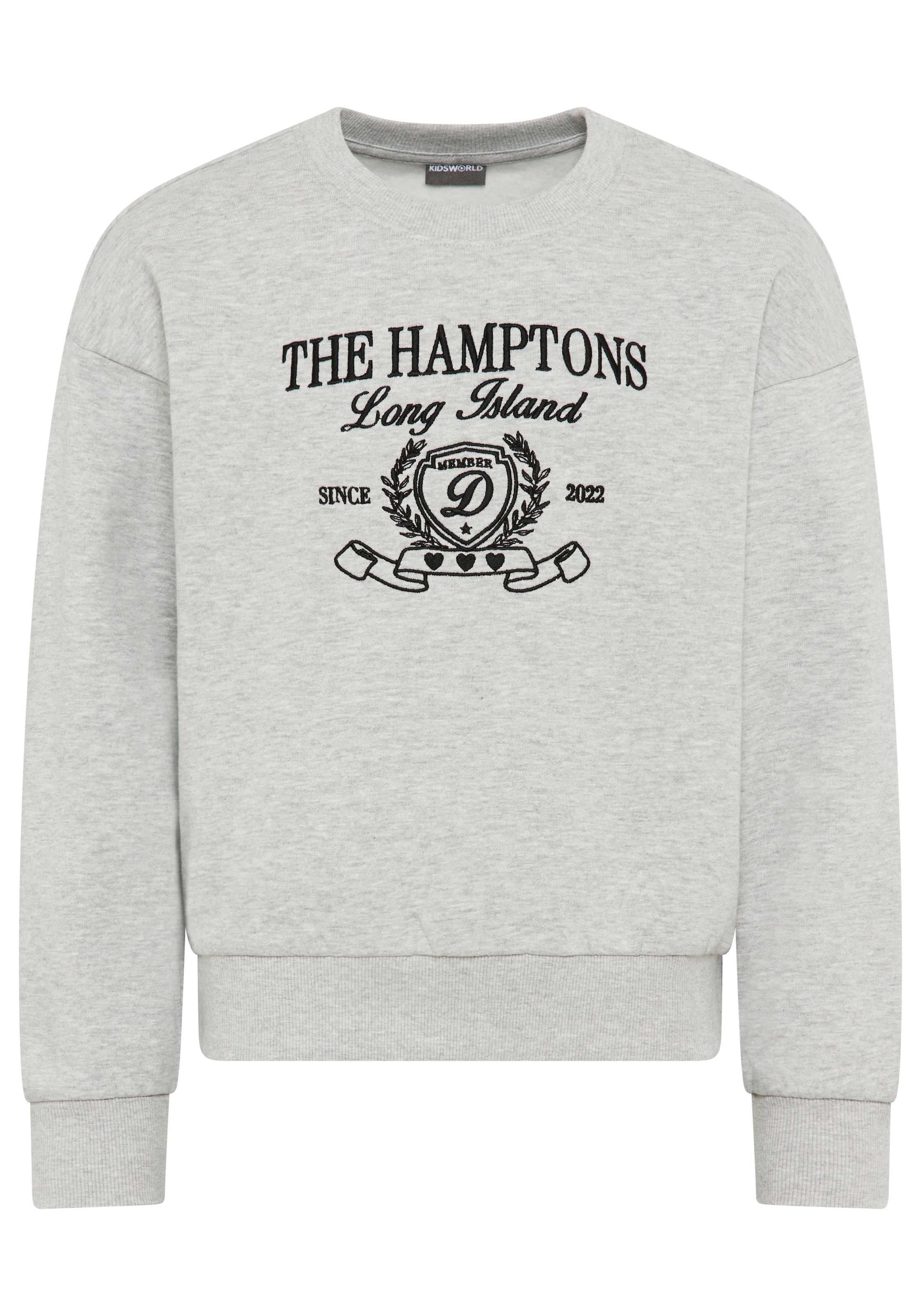 Kidsworld Sweatshirt in Grey: front