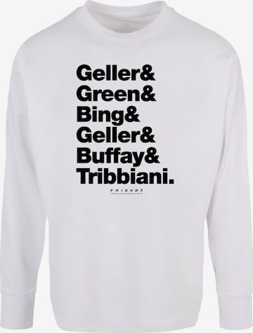 ABSOLUTE CULT Shirt 'Friends - Surnames' in Wit: voorkant