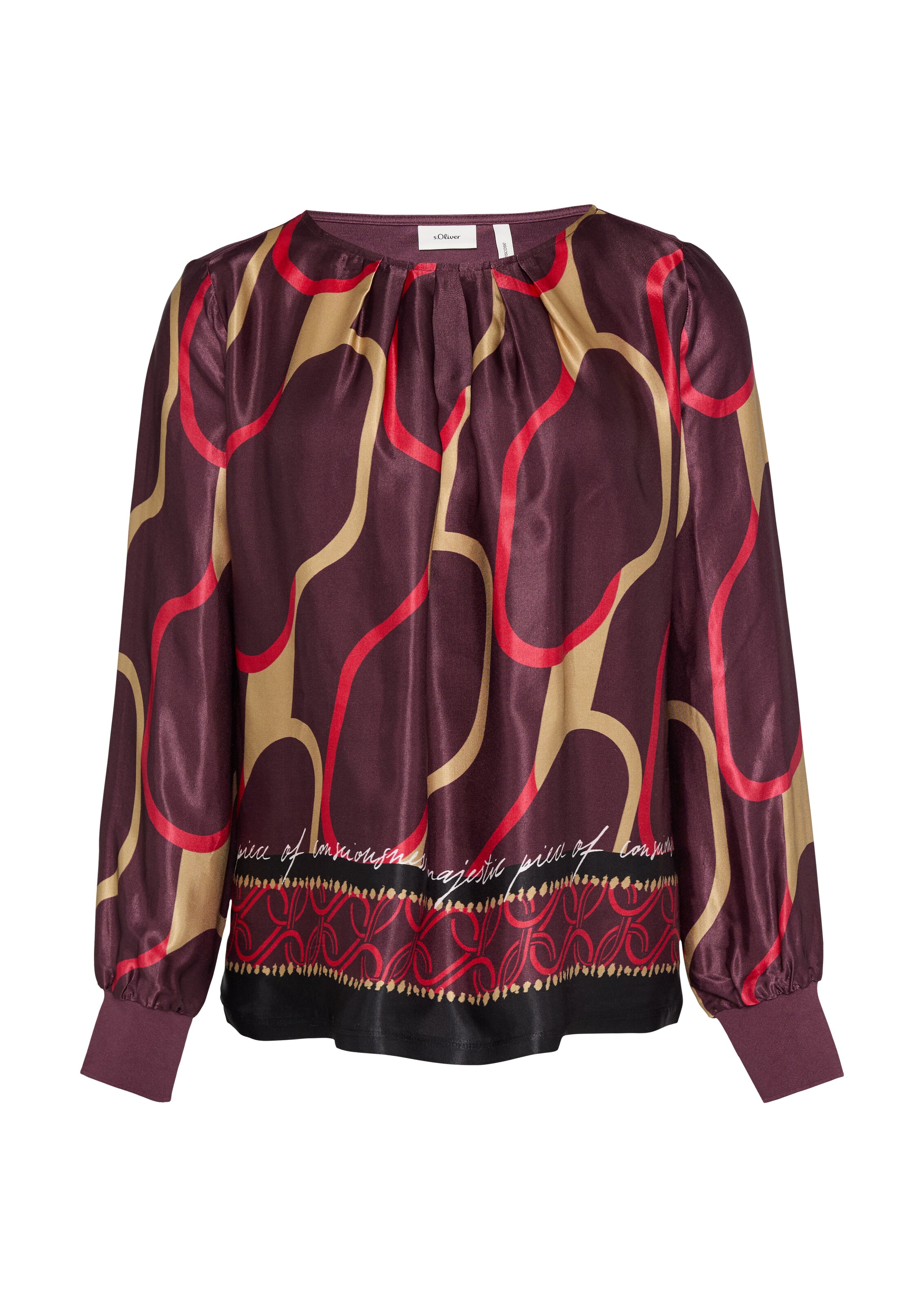 T-shirt s.Oliver BLACK LABEL en mélange de couleurs : devant