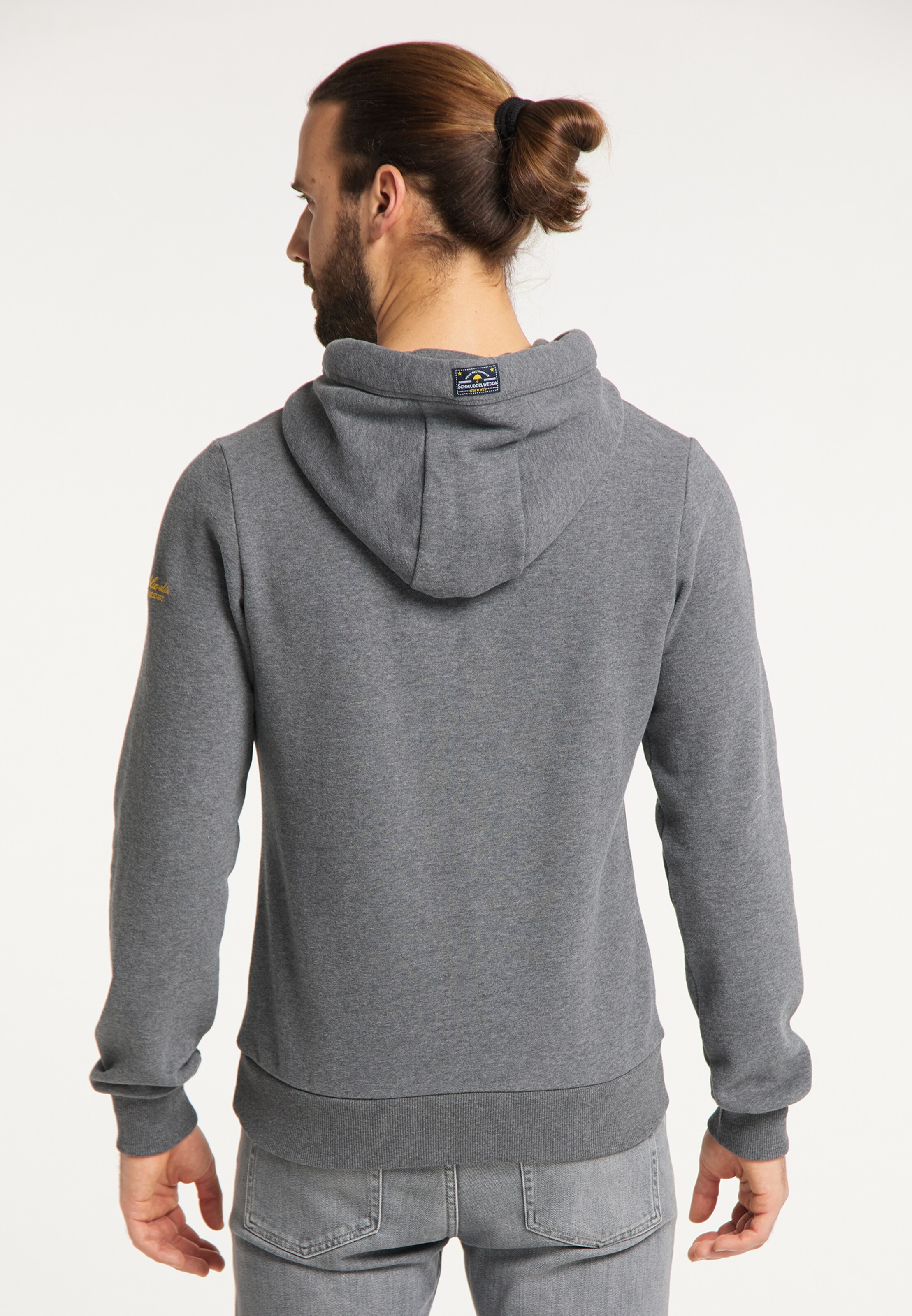 Männer Sweat Schmuddelwedda Hoodie 'Zingst' in Graumeliert - JR20732 Männer Sweat Schmuddelwedda Hoodie 'Zingst' in Graumeliert - JR20732