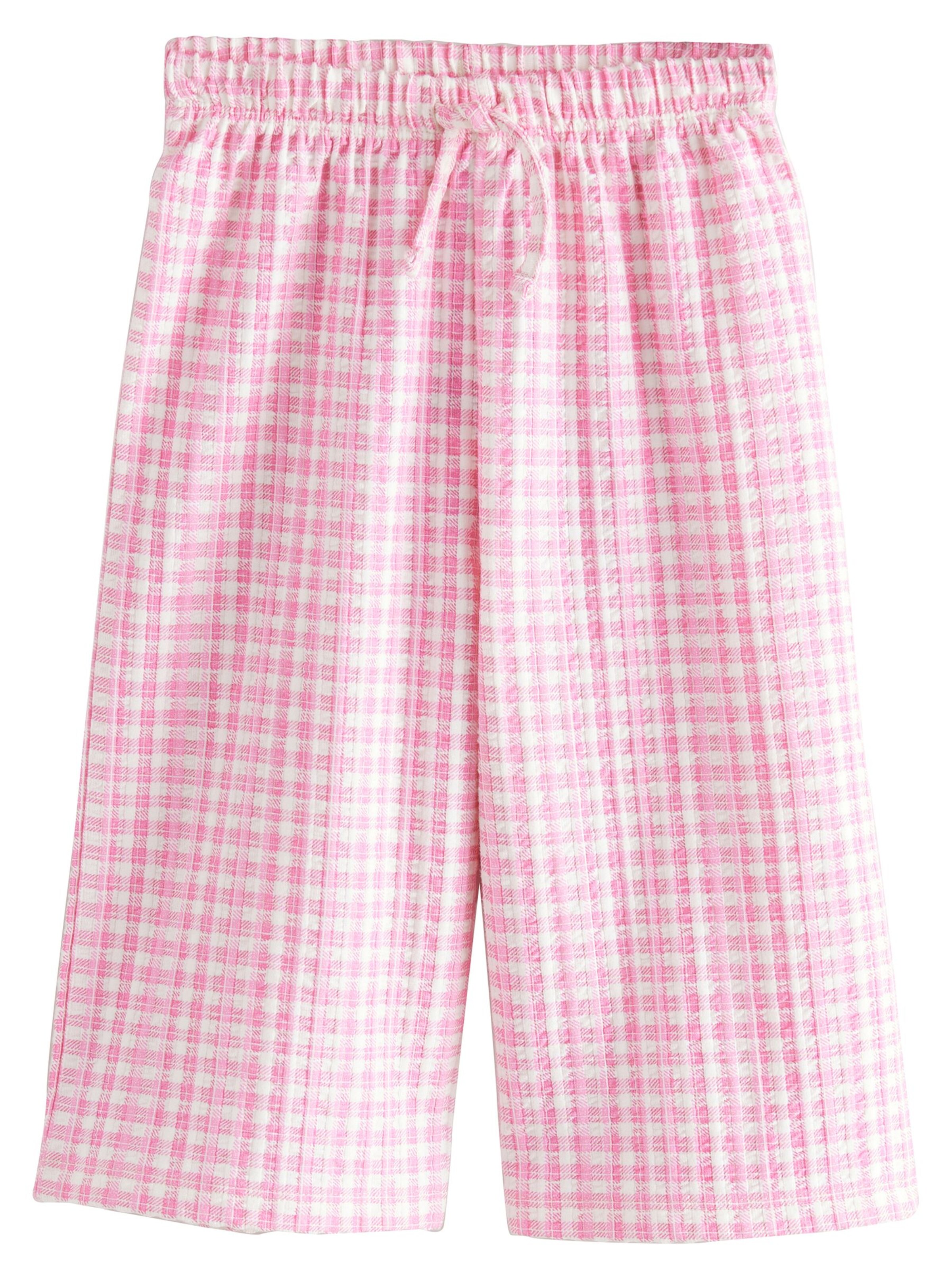 Wide Leg Pantalon Next en rose : devant