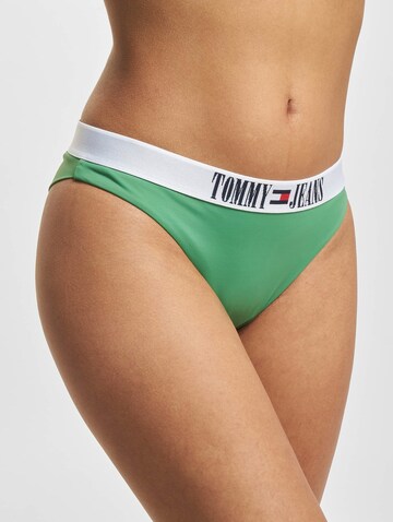 Tommy Jeans Bikini Bottoms in Green: front