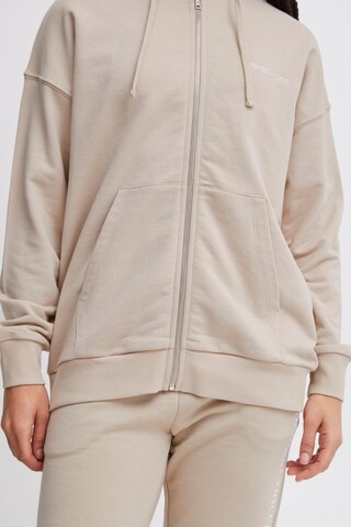 The Jogg Concept Zip-Up Hoodie in Beige