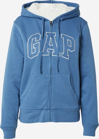 GAP Кофта на молнии 'HERITAGE' в Синий: спереди