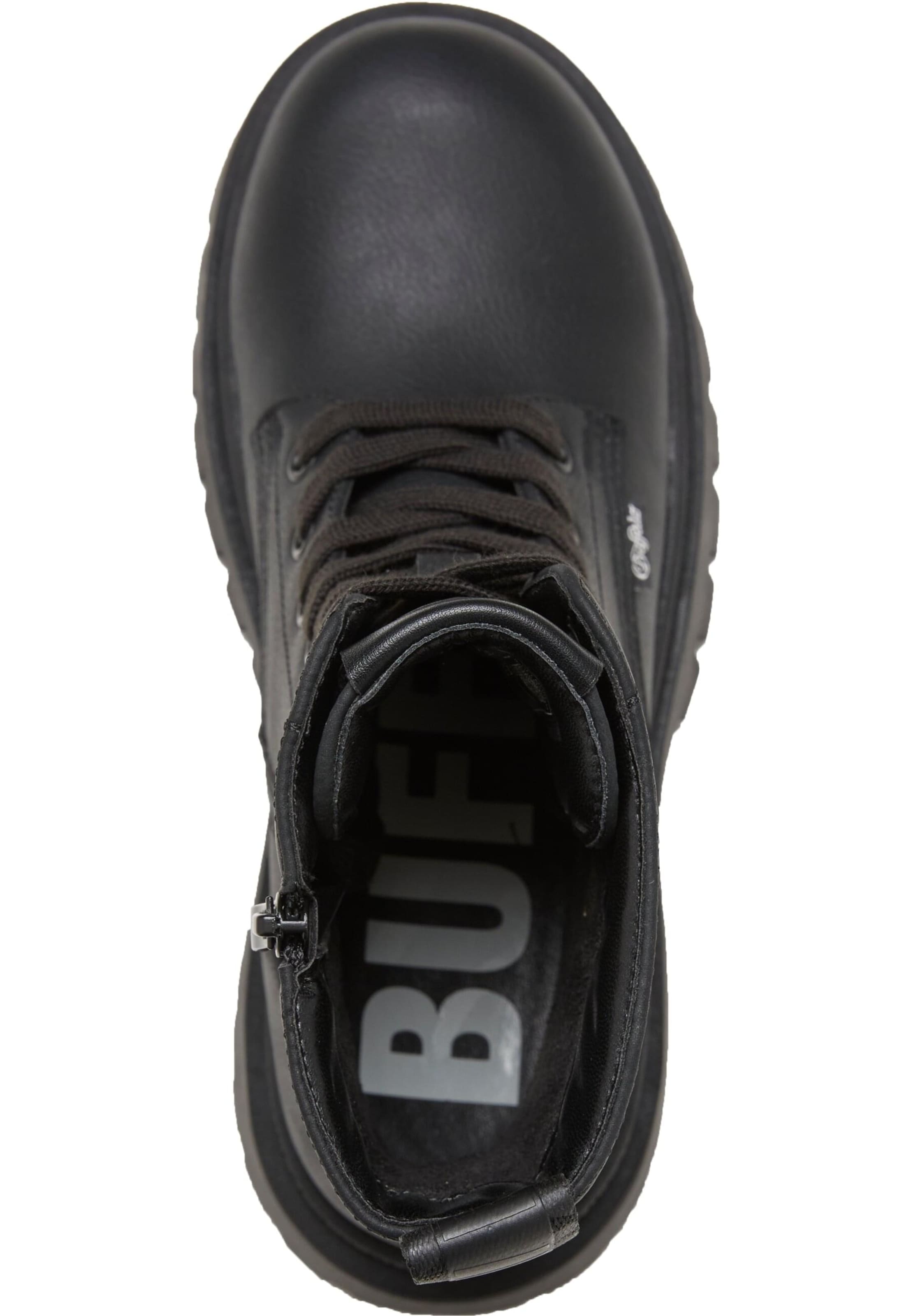 juoda BUFFALO Suvarstomieji kulkšnis dengiantys batai 'Zanos'