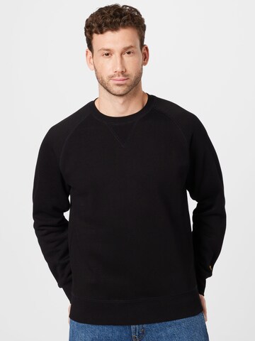 Sweat-shirt 'Chase' Carhartt WIP en noir : devant