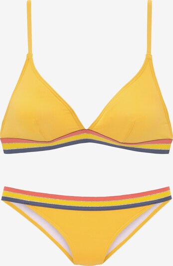 VIVANCE Bikini in dunkelblau / gelb / pink / silber, Produktansicht