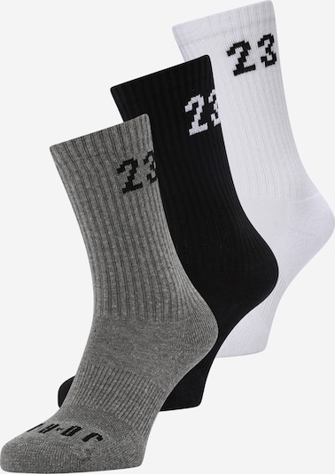 Jordan Sports socks in mottled grey / Black / White, Item view