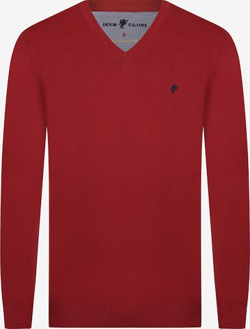 DENIM CULTURE Sweater ' TITO ' in Red: front