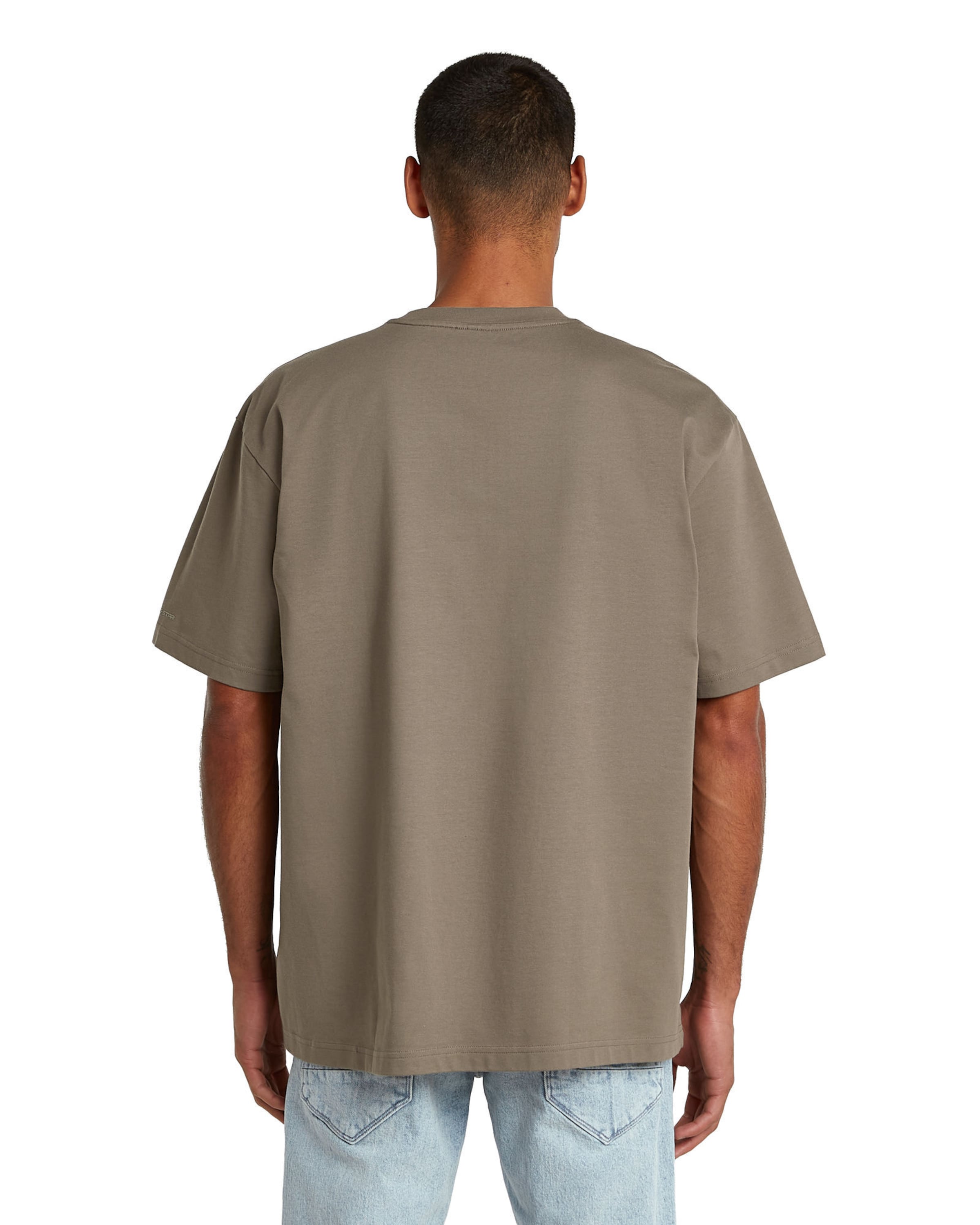 G-STAR T-Shirts- 'Multi Technique Graphic Relaxed' in Braun