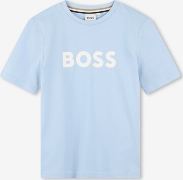 Tricou de la BOSS Kidswear pe albastru: față