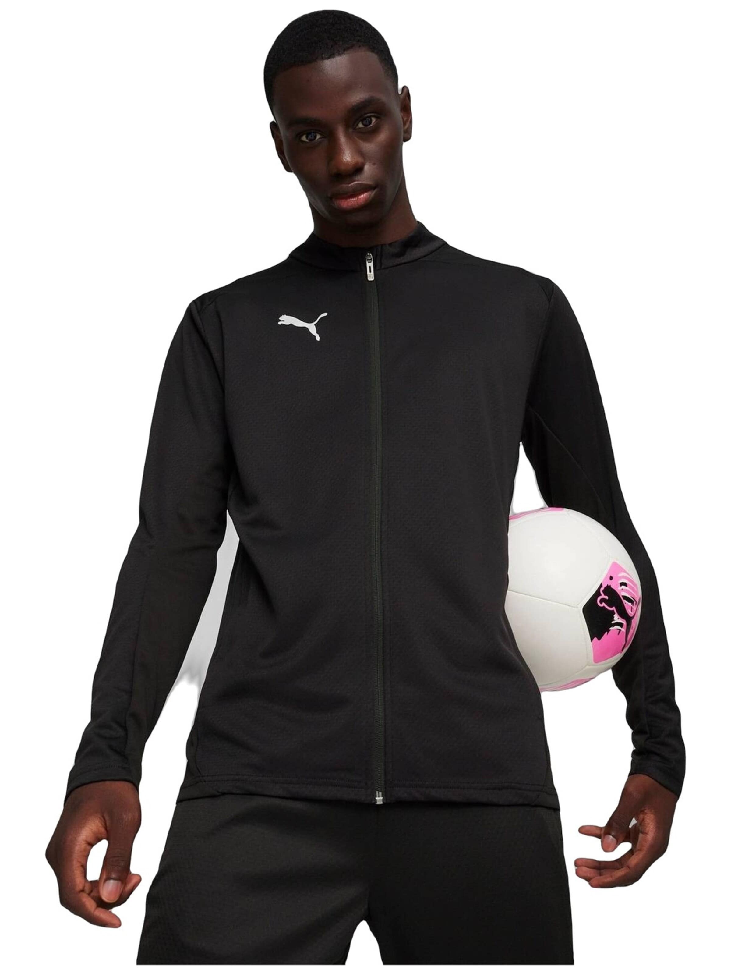PUMA - Chaqueta deportiva 'Puma Teamfinal Training Jacket' en negro: frente